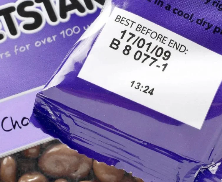 hasil cetak TTO Printer Domino Bungkus Makanan